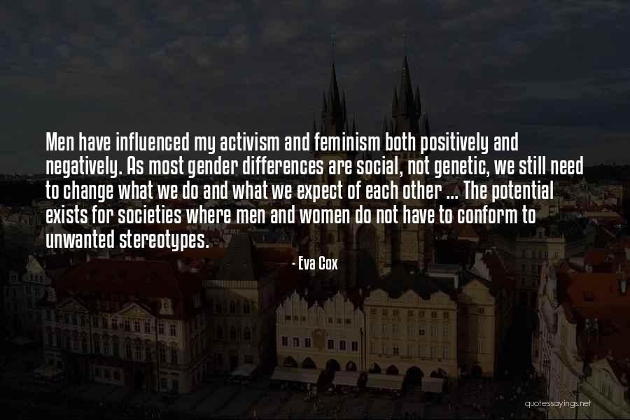 Gender Change Quotes By Eva Cox Gender Change Quotes By Eva Cox