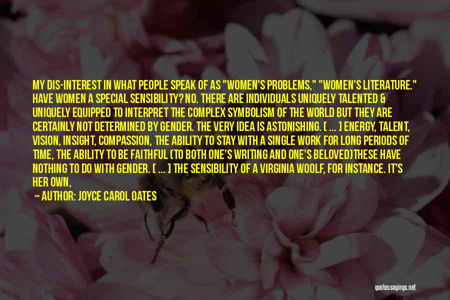 Gender In Literature Quotes By Joyce Carol Oates