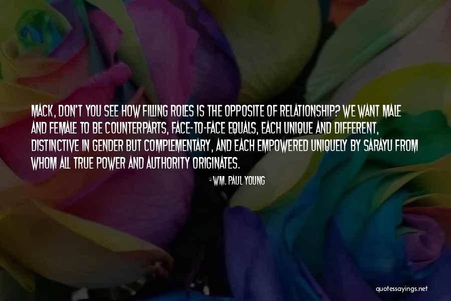 Gender Roles Quotes By Wm. Paul Young Gender Roles Quotes By Wm. Paul Young