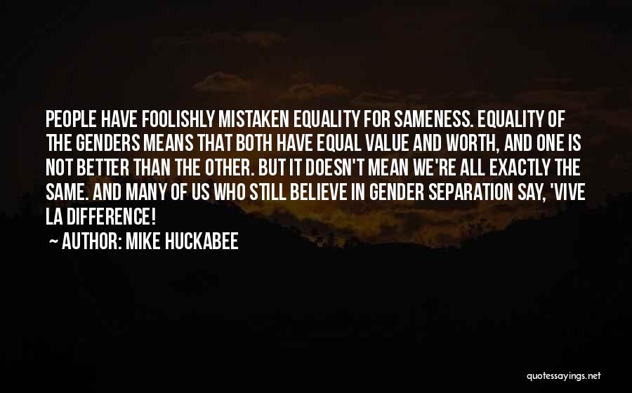 Genders Quotes By Mike Huckabee