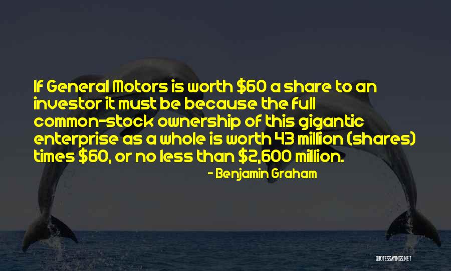 General Motors Quotes By Benjamin Graham