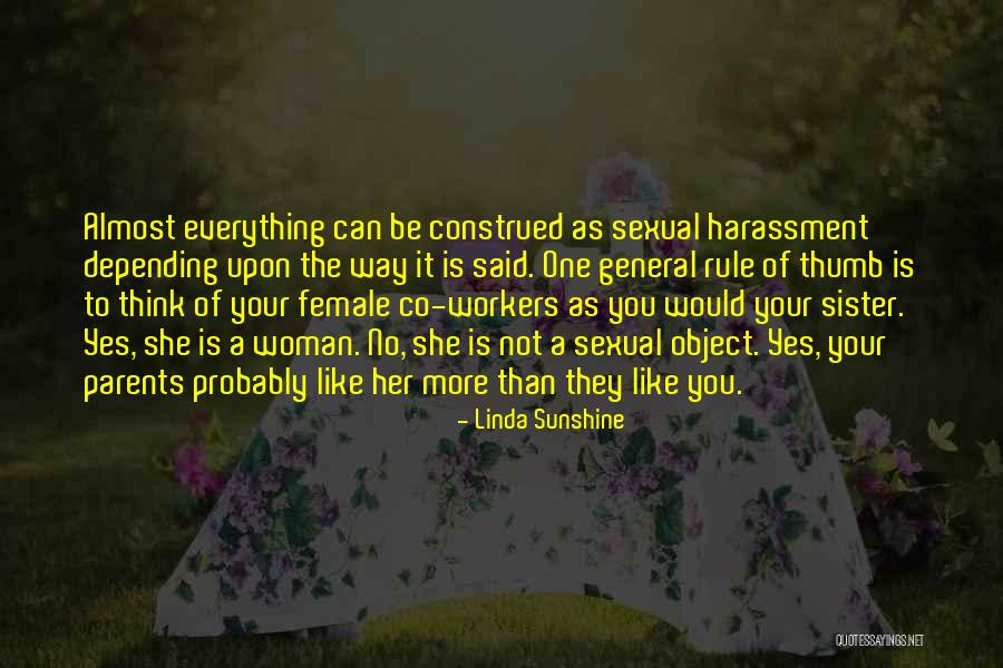 General Rule Quotes By Linda Sunshine