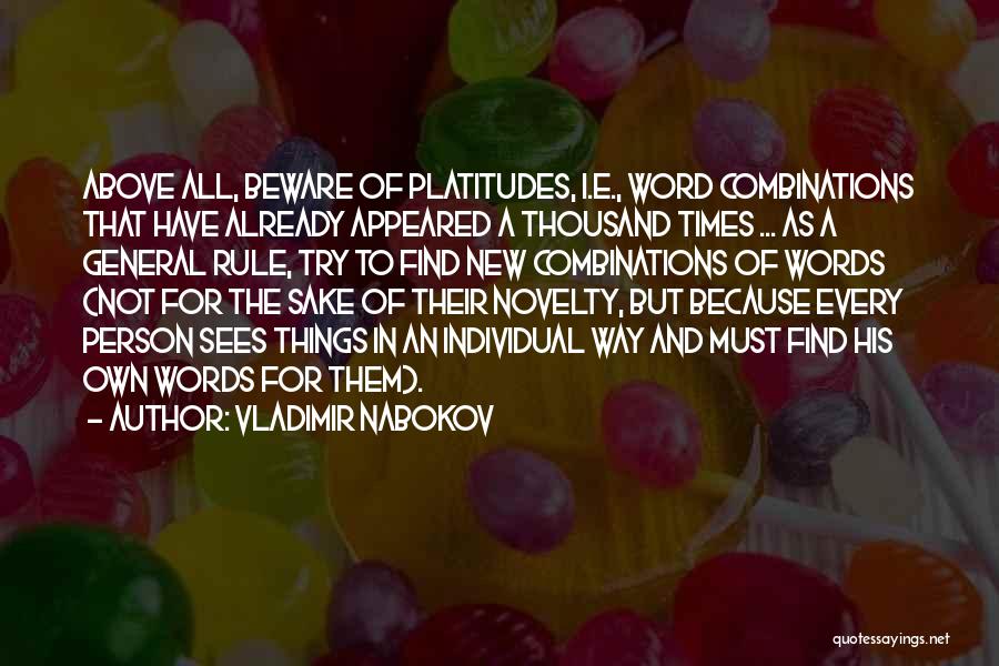 General Rule Quotes By Vladimir Nabokov