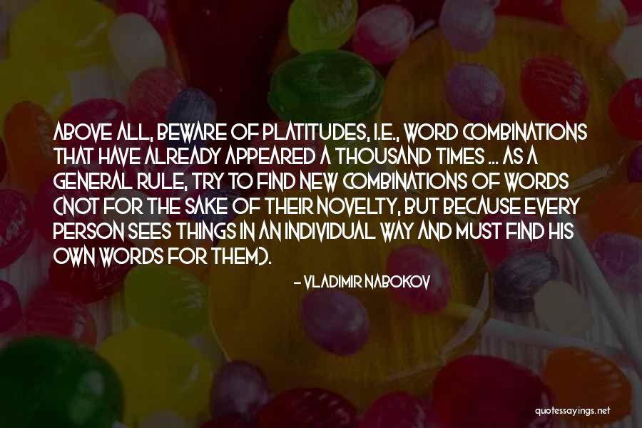 General Rule Quotes By Vladimir Nabokov