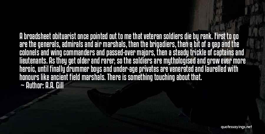 Generals And Soldiers Quotes By A.A. Gill