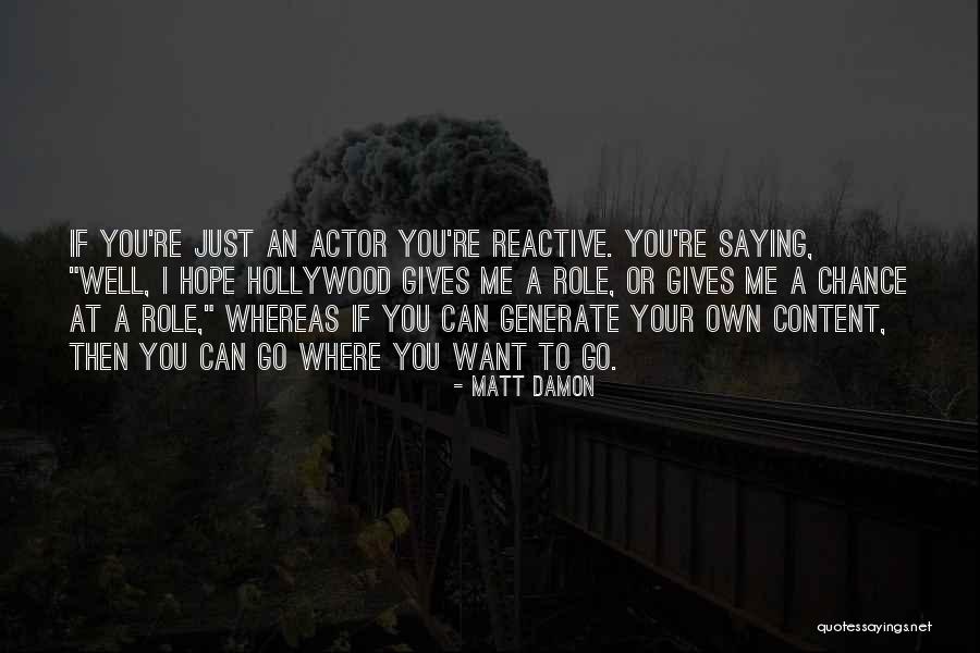 Generate Quotes By Matt Damon Generate Quotes By Matt Damon