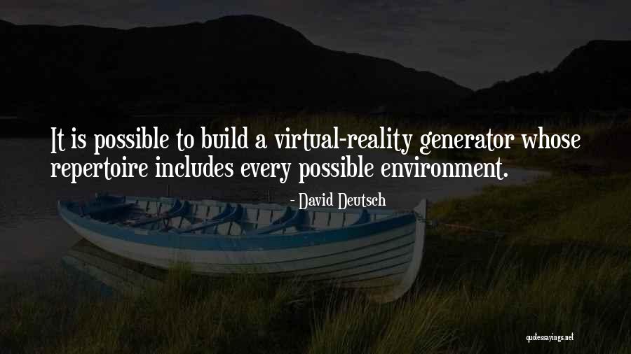 Generator Quotes By David Deutsch