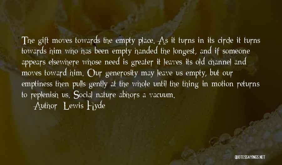 Generosity Towards Others Quotes By Lewis Hyde