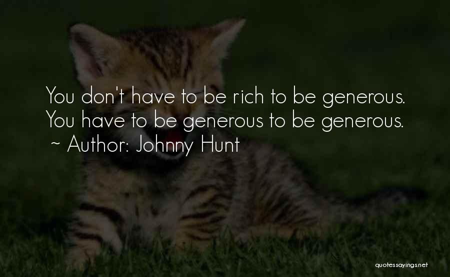 Generous Christian Quotes By Johnny Hunt