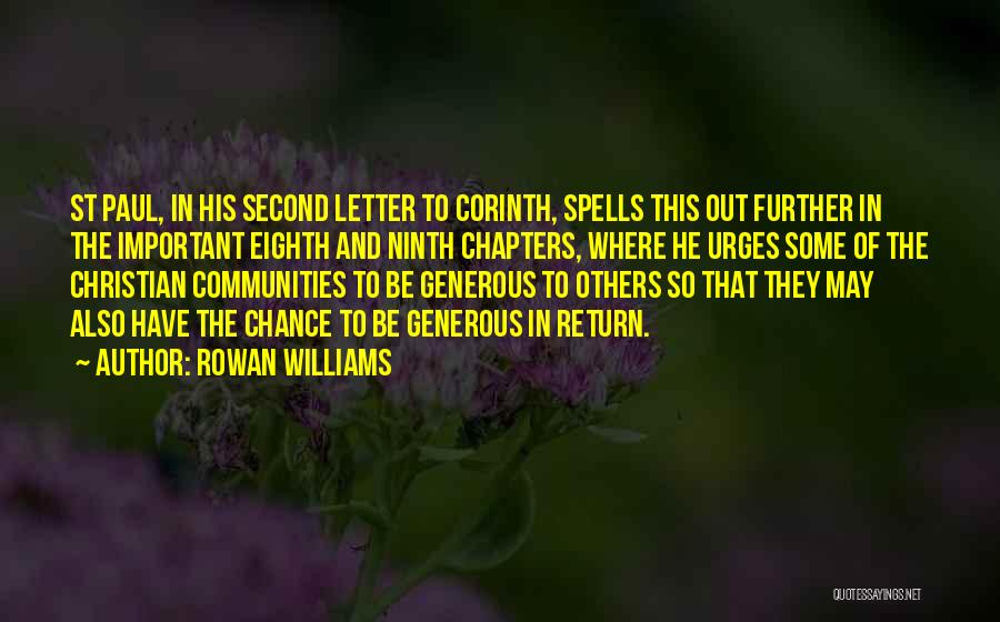 Generous Christian Quotes By Rowan Williams