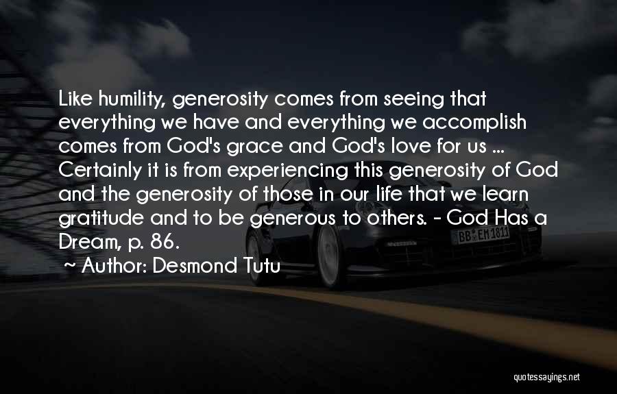 Generous Love Quotes By Desmond Tutu