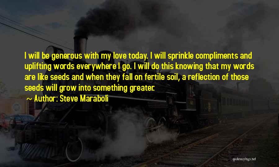 Generous Love Quotes By Steve Maraboli