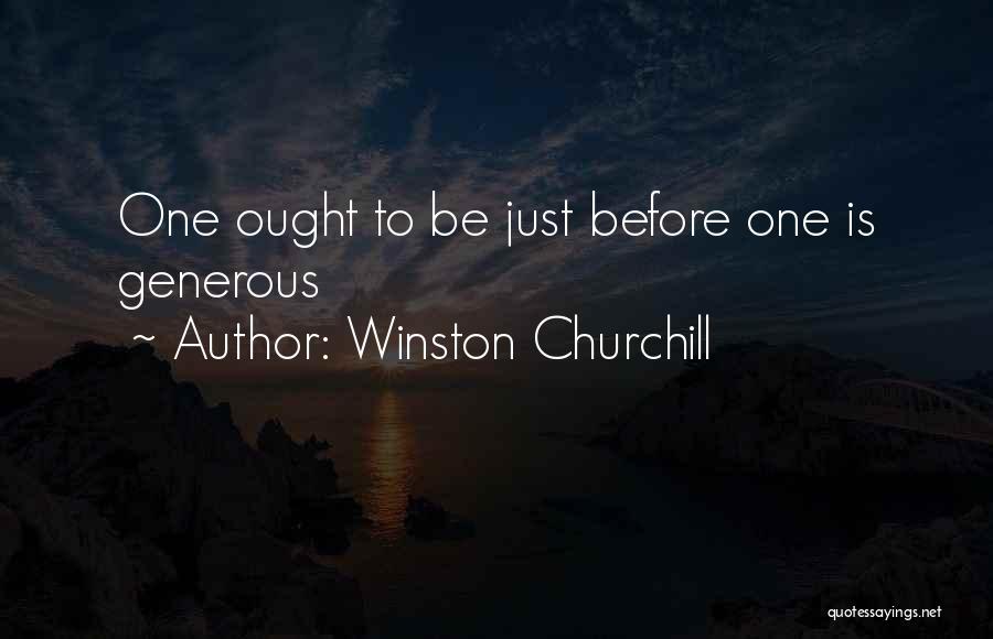 Generous Love Quotes By Winston Churchill