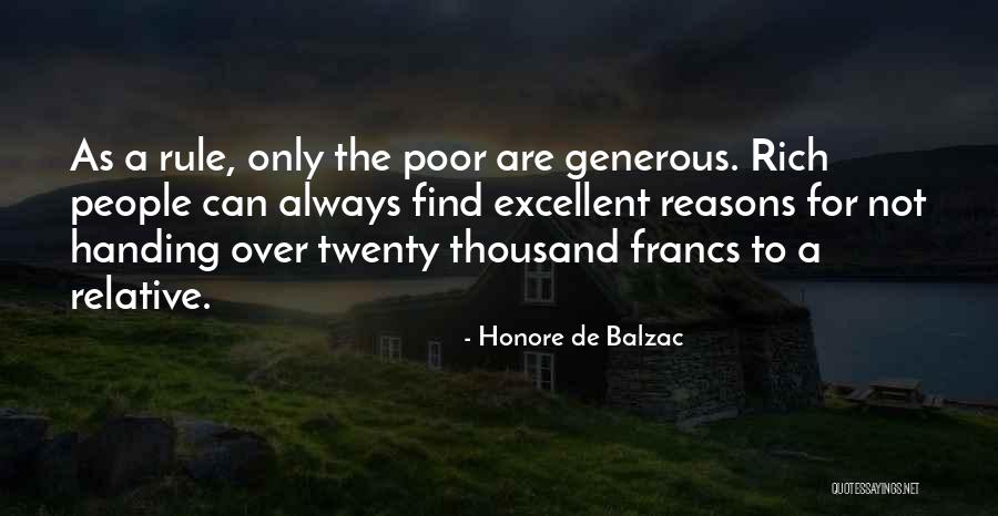 Generous People Quotes By Honore De Balzac