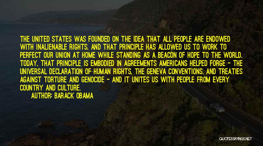 Geneva Conventions Quotes By Barack Obama