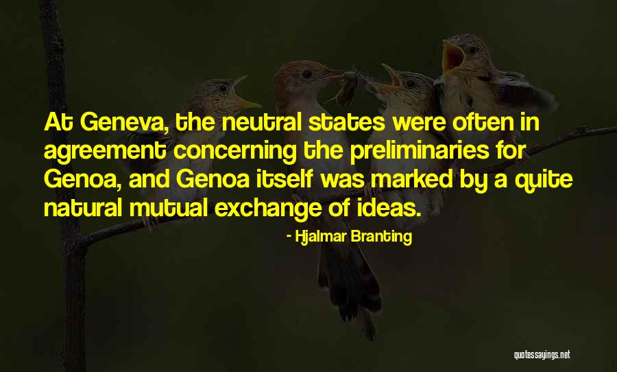 Geneva Quotes By Hjalmar Branting