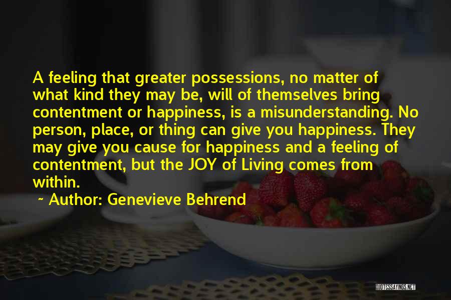 Genevieve Behrend Quotes 1180455
