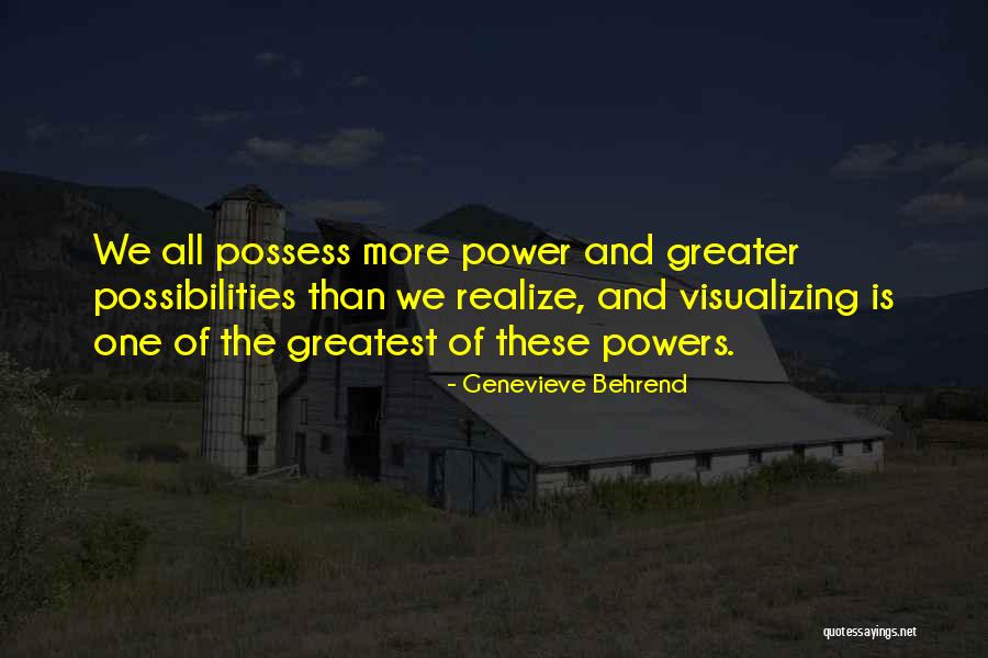 Genevieve Behrend Quotes 1633821