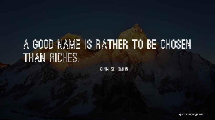 Geniessen Franzoesisch Quotes By King Solomon Geniessen Franzoesisch Quotes By King Solomon