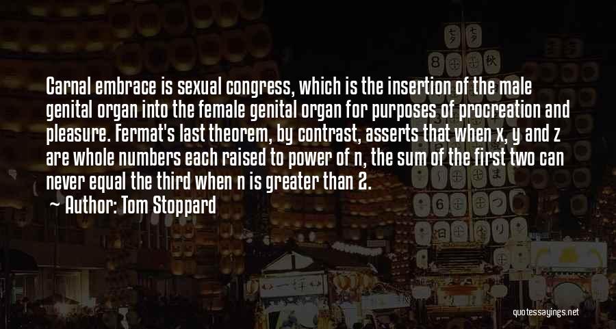 Genital Quotes By Tom Stoppard