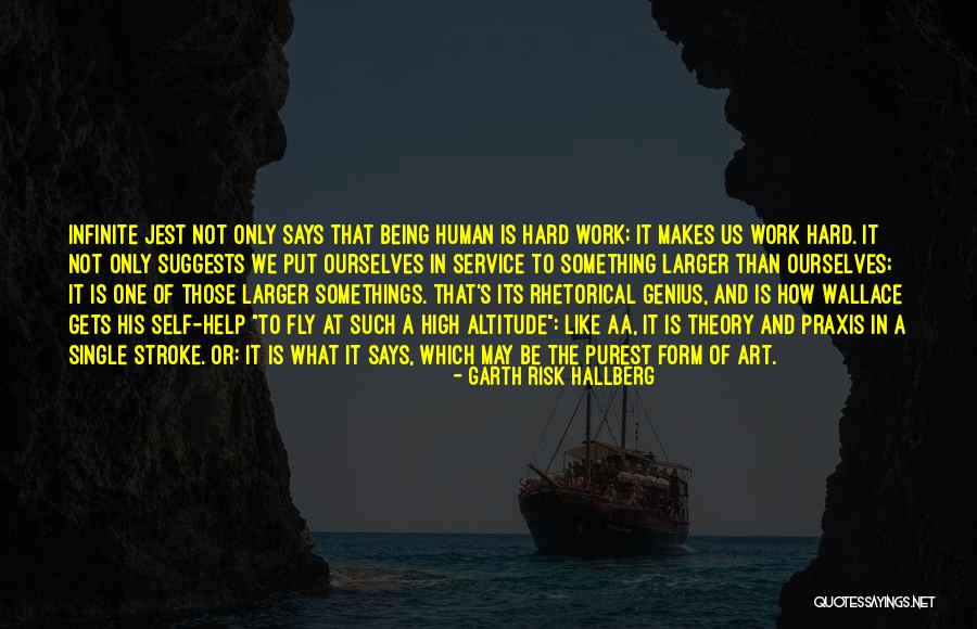 Genius And Hard Work Quotes By Garth Risk Hallberg