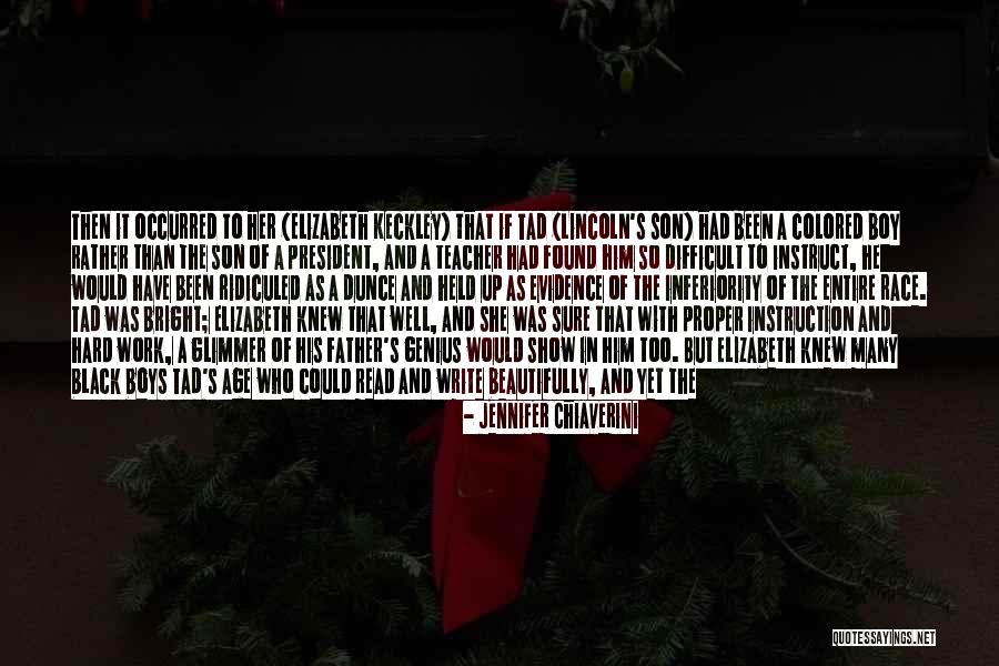 Genius And Hard Work Quotes By Jennifer Chiaverini Genius And Hard Work Quotes By Jennifer Chiaverini