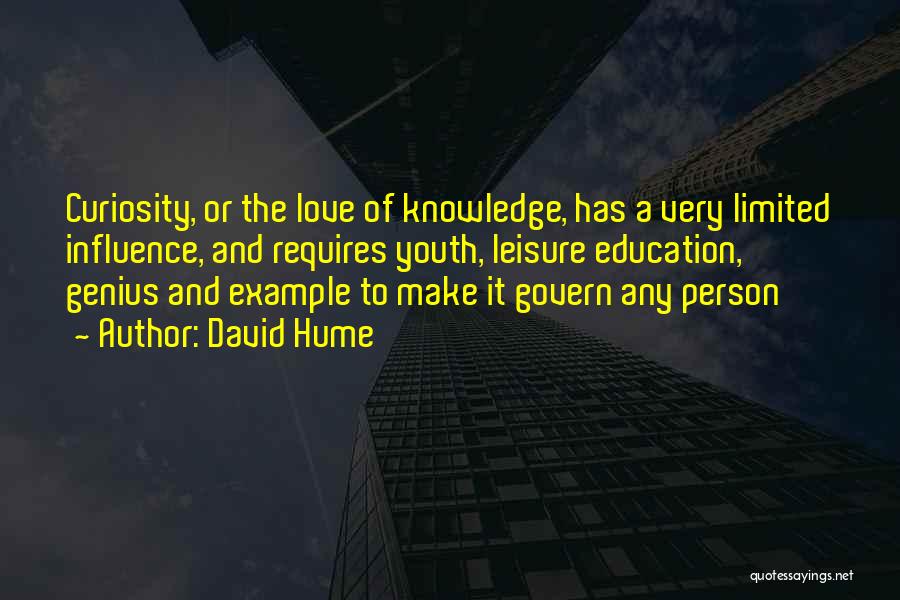 Genius And Love Quotes By David Hume