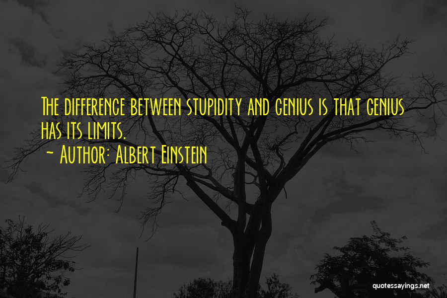 Genius And Stupidity Quotes By Albert Einstein