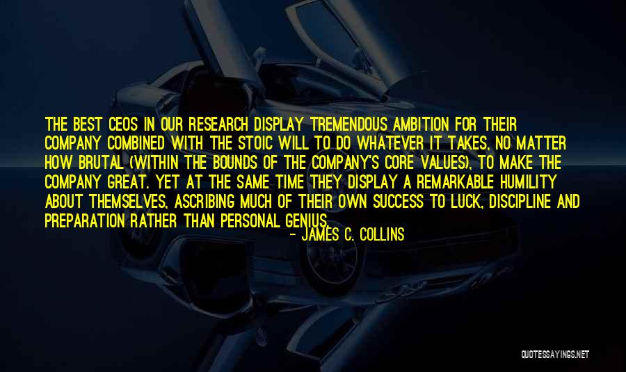 Genius And Success Quotes By James C. Collins Genius And Success Quotes By James C. Collins