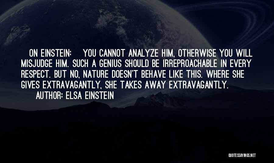 Genius Einstein Quotes By Elsa Einstein