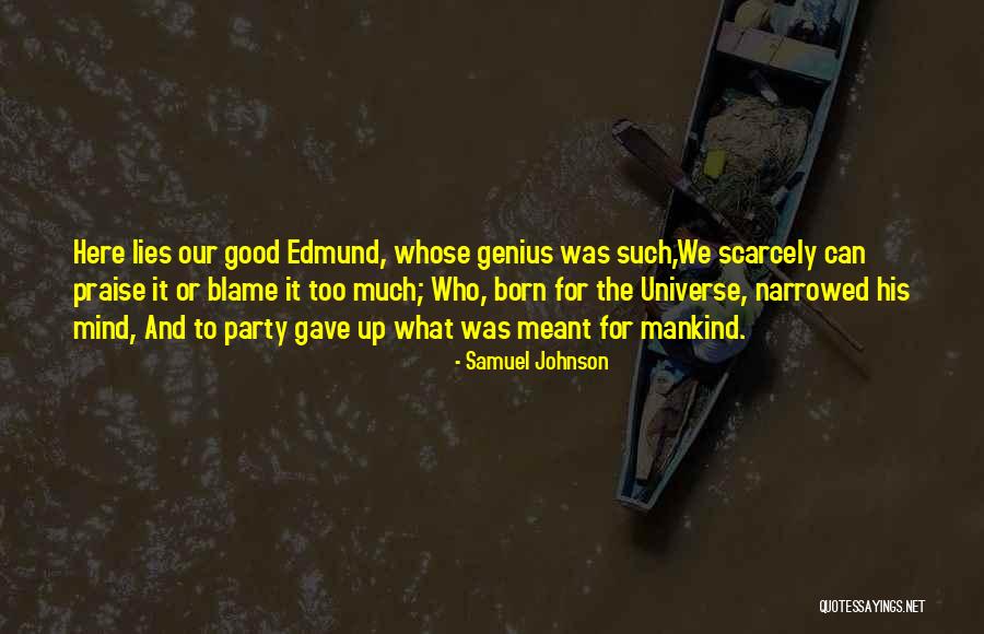 Genius Mind Quotes By Samuel Johnson Genius Mind Quotes By Samuel Johnson