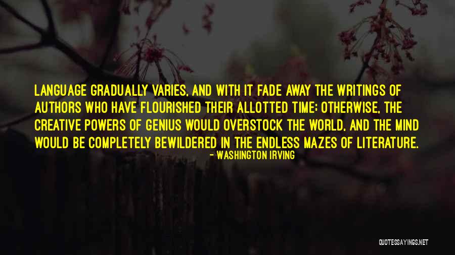 Genius Mind Quotes By Washington Irving Genius Mind Quotes By Washington Irving