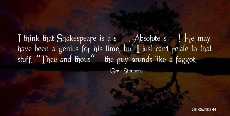 Genius Thinking Quotes By Gene Simmons Genius Thinking Quotes By Gene Simmons