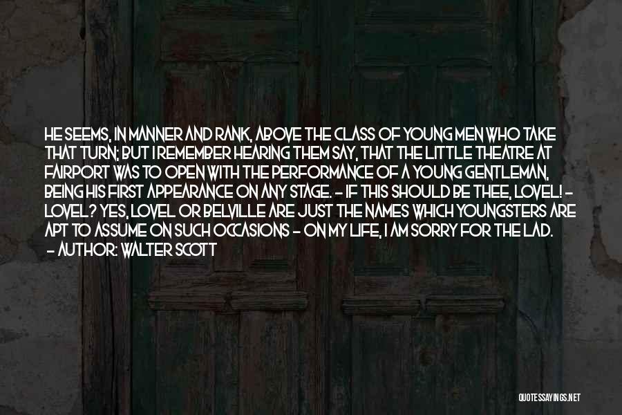 Gentleman Manner Quotes By Walter Scott