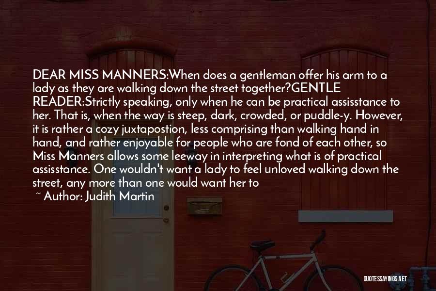 Gentleman Manners Quotes By Judith Martin