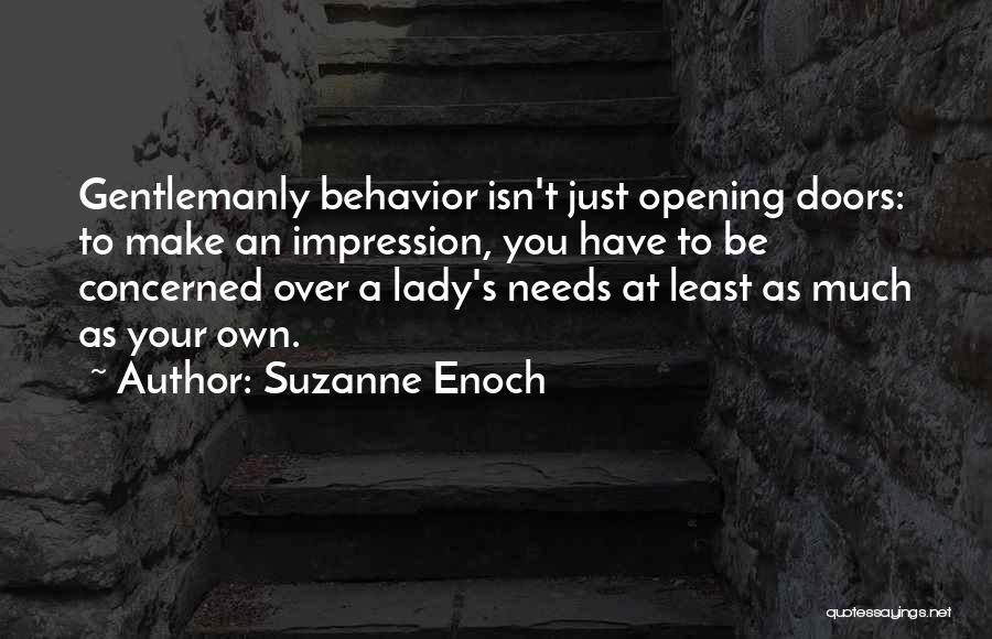 Gentlemanly Quotes By Suzanne Enoch