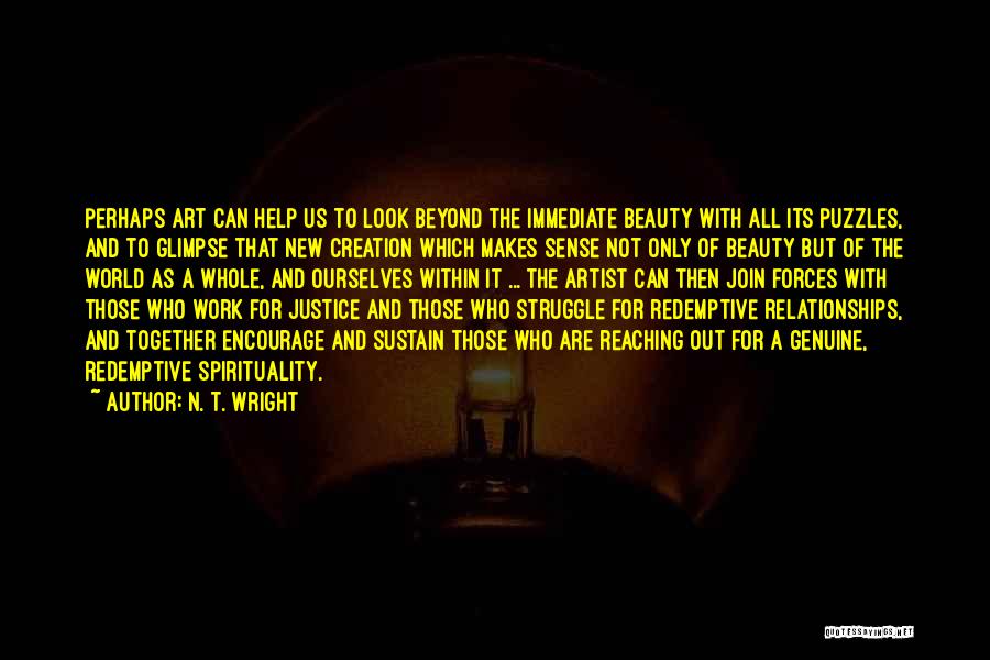 Genuine Beauty Quotes By N. T. Wright