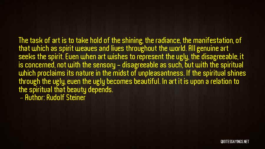 Genuine Beauty Quotes By Rudolf Steiner