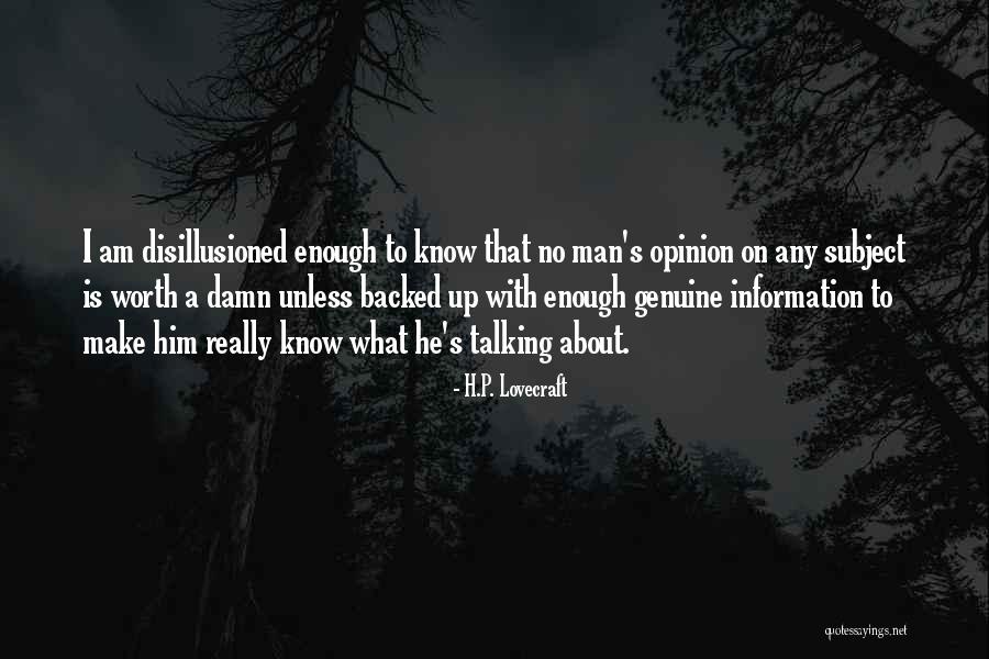 Genuine Man Quotes By H.P. Lovecraft