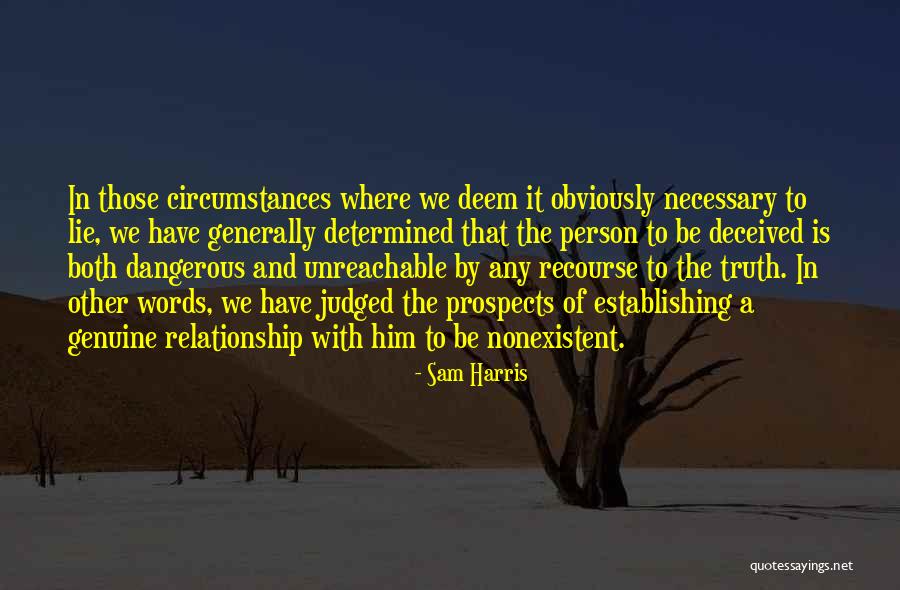 Genuine Relationship Quotes By Sam Harris