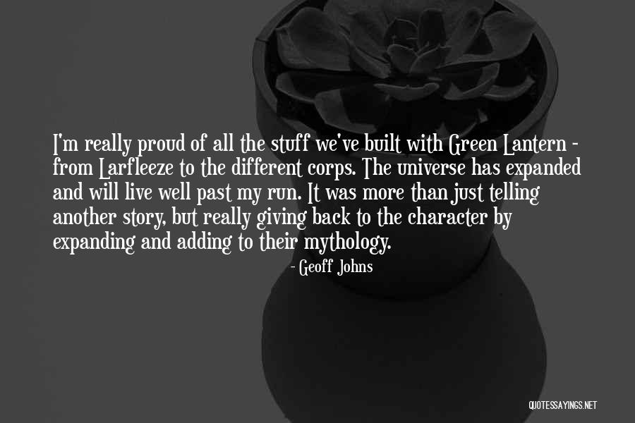 Geoff Johns Quotes 1439253 Geoff Johns Quotes 1439253