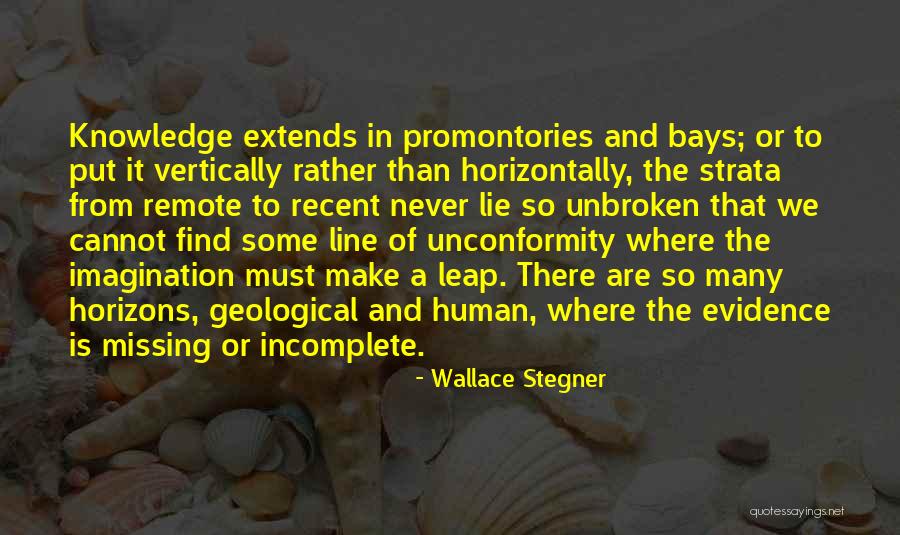 Geological Quotes By Wallace Stegner