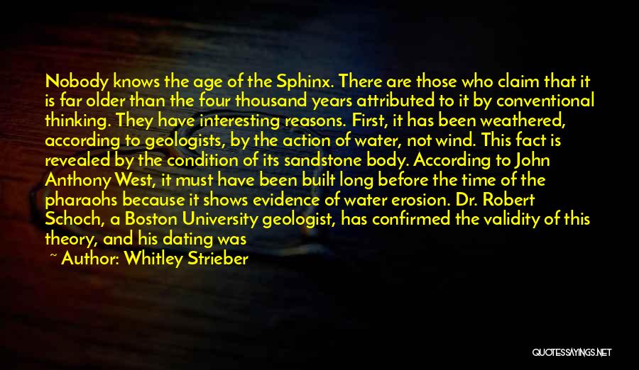 Geological Quotes By Whitley Strieber