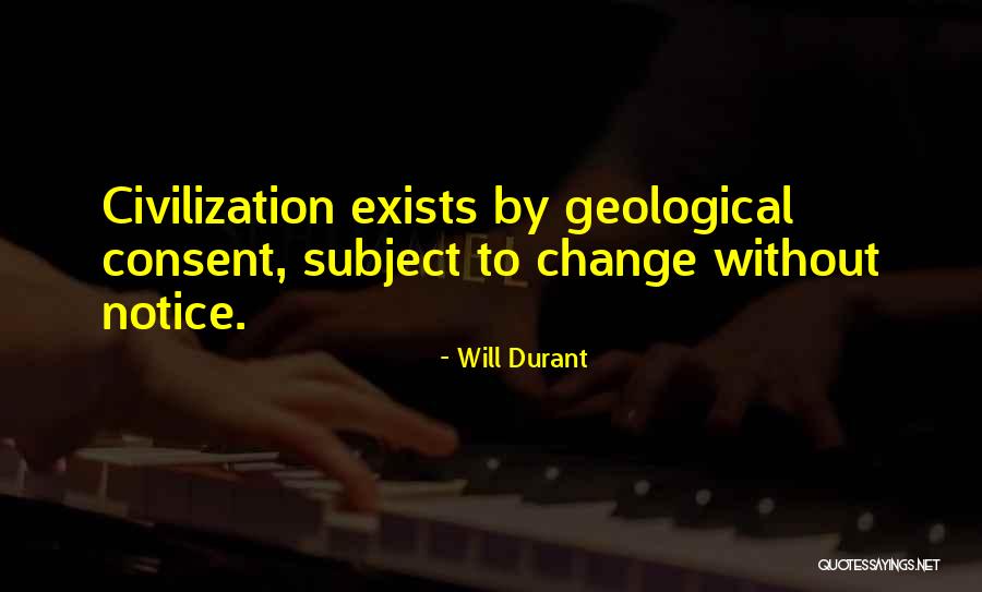 Geological Quotes By Will Durant