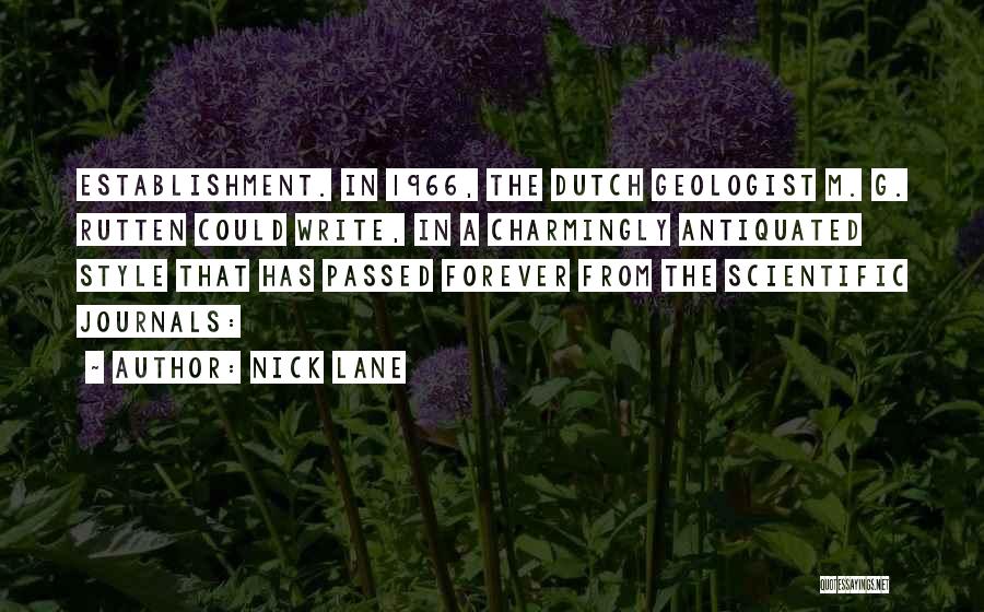 Geologist Quotes By Nick Lane