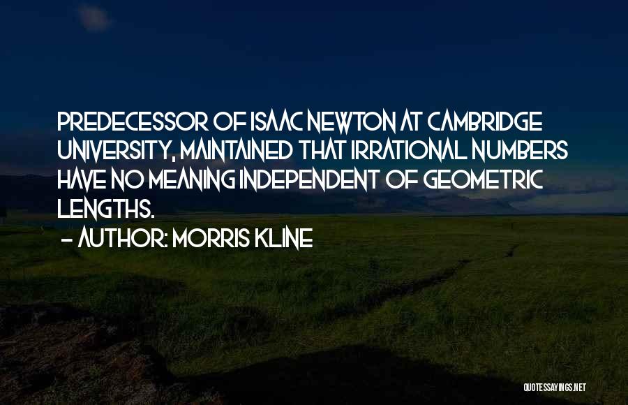 Geometric Quotes By Morris Kline