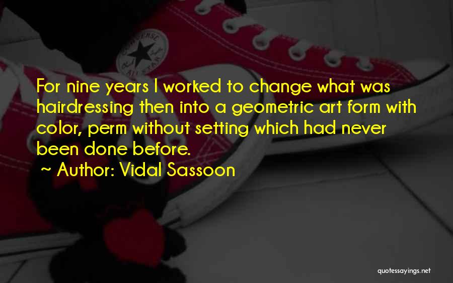 Geometric Quotes By Vidal Sassoon