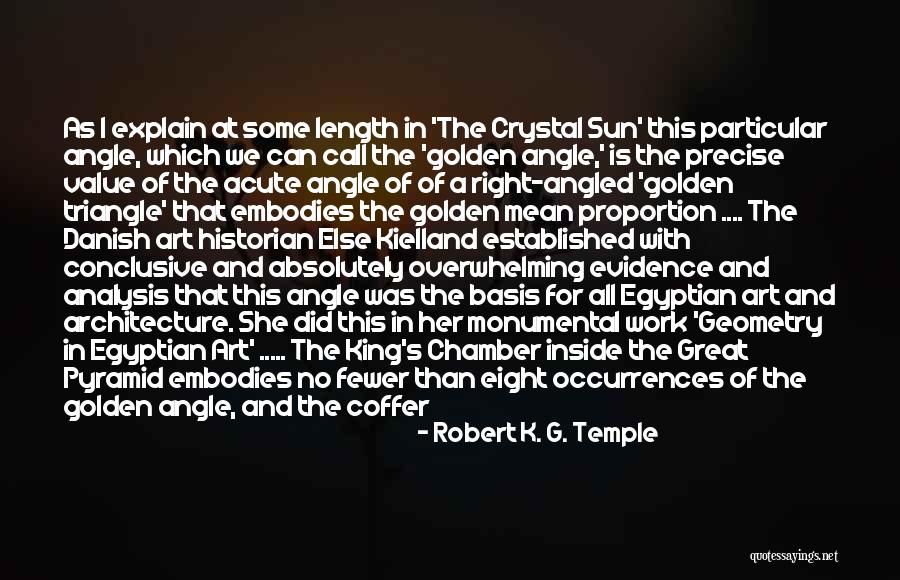 Geometry And Architecture Quotes By Robert K. G. Temple