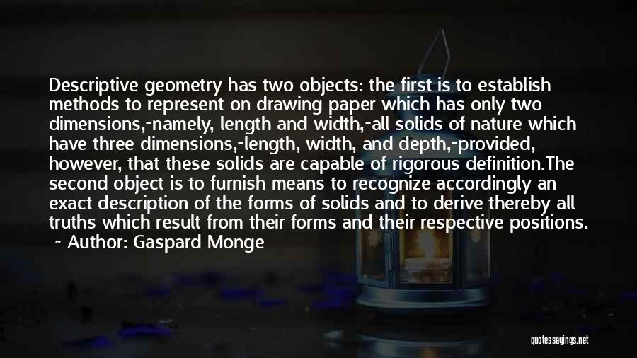 Geometry In Nature Quotes By Gaspard Monge