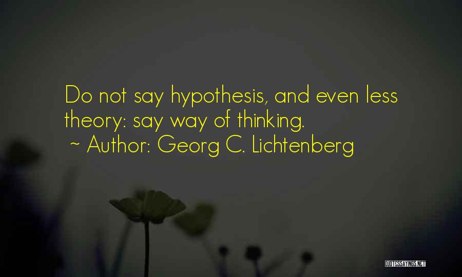 Georg C. Lichtenberg Quotes 1048035